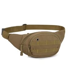 2024跨境新款户外运动腰包男士战术迷彩时尚胸包单肩包军迷弹弓包