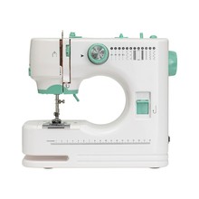 跨境便携式家用迷你电动多功能台式脚踏锁边双针小型520缝纫机