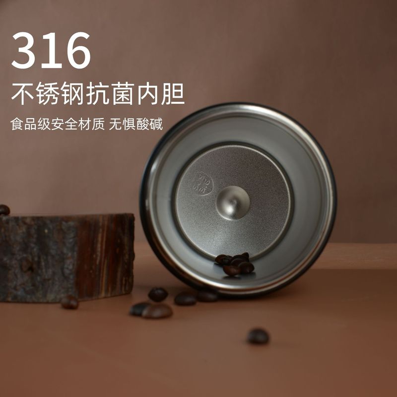 女性用 316 ステンレス鋼断熱カップ、見栄えの良い大容量モカコーヒーカップ、屋外ポータブルダブルストローカップ|undefined