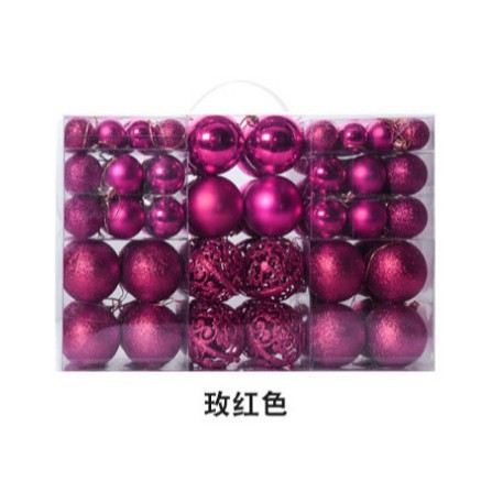 Bola de Navidad traje redondo barril caja cuadrada pintada 3cm4cm6cm decoración navideña bola colgante de Navidad bola decoración Navidad