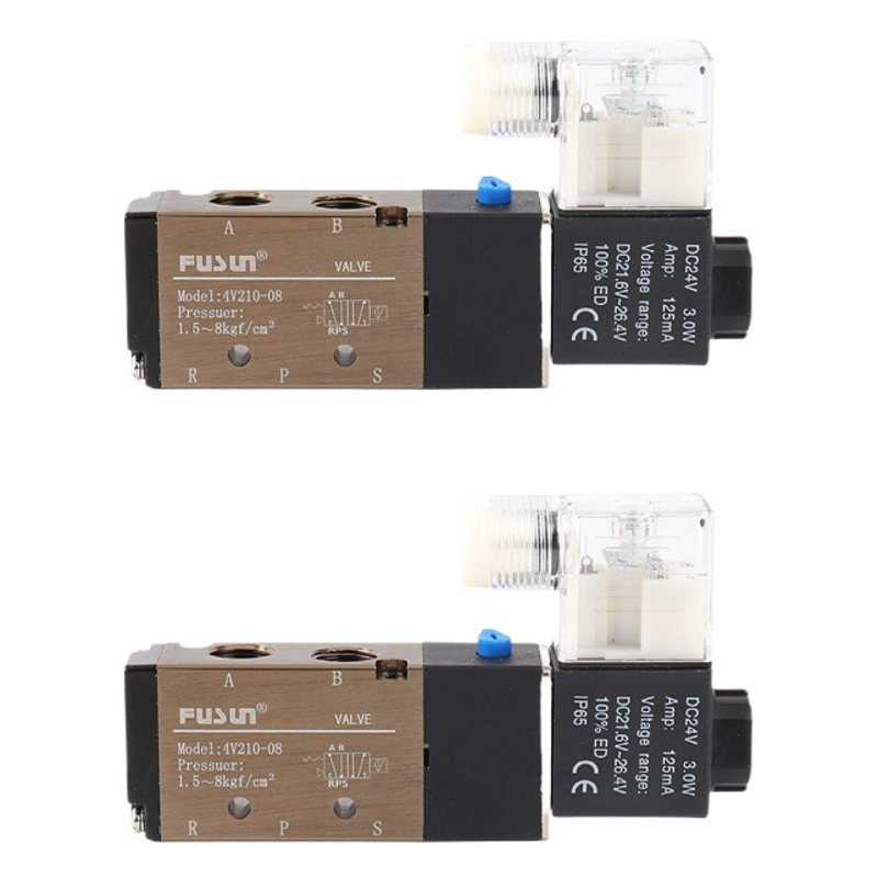 Пневматический Электрический регулирующий клапан 4V210-08 двухпозиционный пятиходовой пневматический реверсивный клапан управления цилиндром односторонний клапан электромагнитный клапан