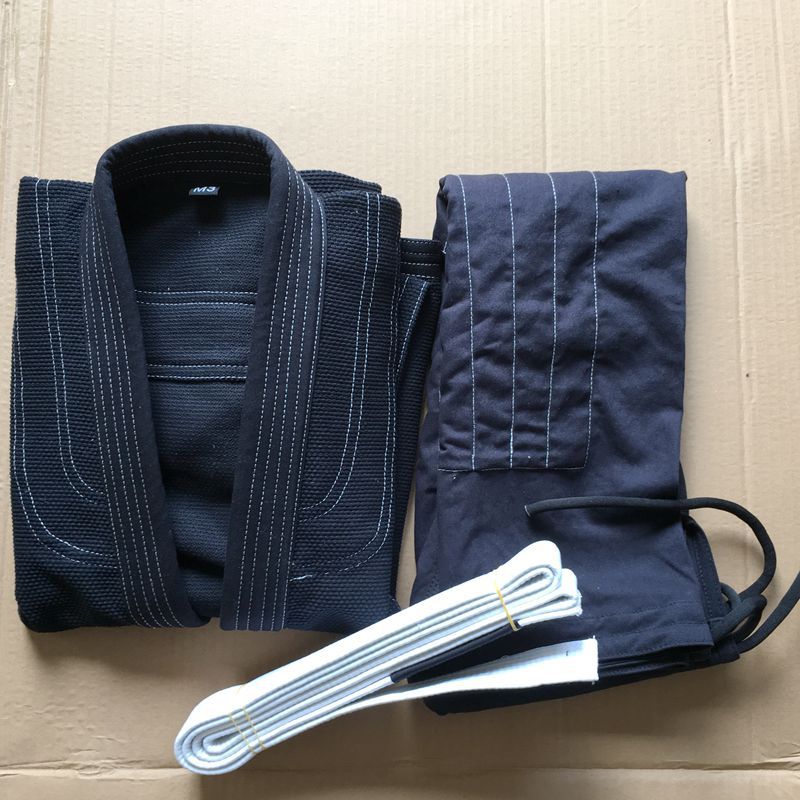Brazilian Jiu-Jitsu Uniform Bjjgi Brazilian Jiu-Jitsu Training Competition Uniform Kidsren's Adult Light Board Jiu-Jitsu Uniform Black Blue and White