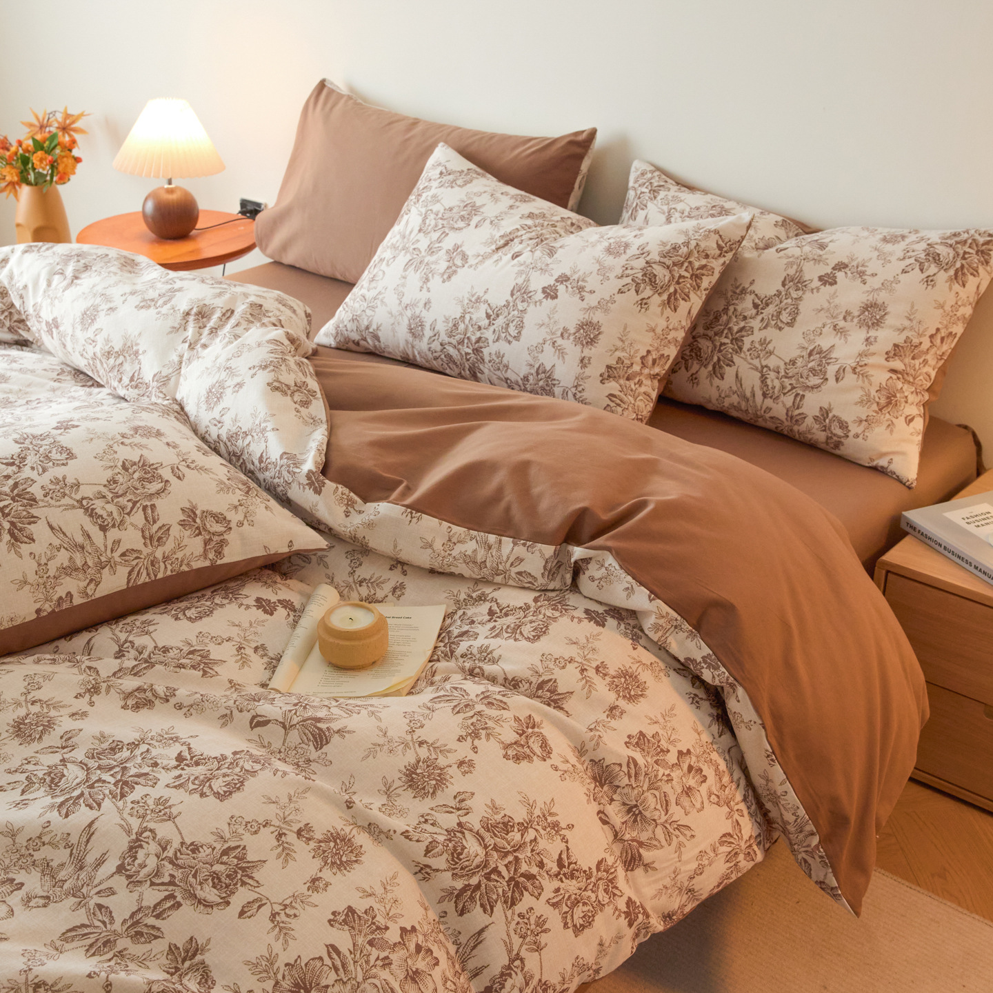 Xinjiang retro algodón de algodón de cuatro piezas A clase madre y bebé sábanas de cama desnudas cubierta ropa de cama de algodón conjunto de tres piezas