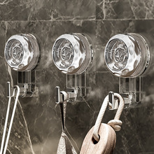 晶透旋转吸盘挂钩强力真空吸盘式免打孔粘钩粘胶厨房门后无痕挂钩