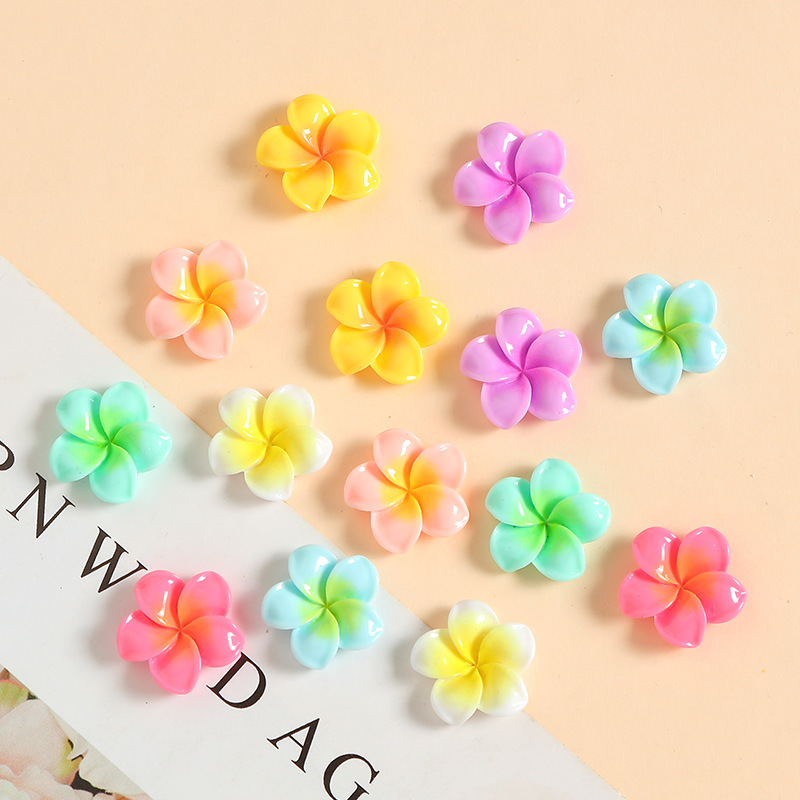 18mmの小さいサイズのカラーの卵の花の樹脂の小さい部品のdiyのクリームのコップの冷蔵庫は穴の靴のボタンの部品を貼ります。|undefined