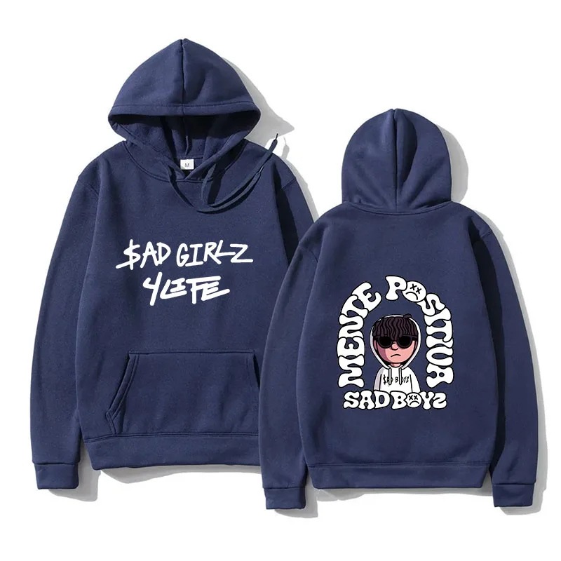 Nuevo jersey de hip-hop para hombre triste niño estampado suéter Harajuku niña fantasía música regalo casual ancho