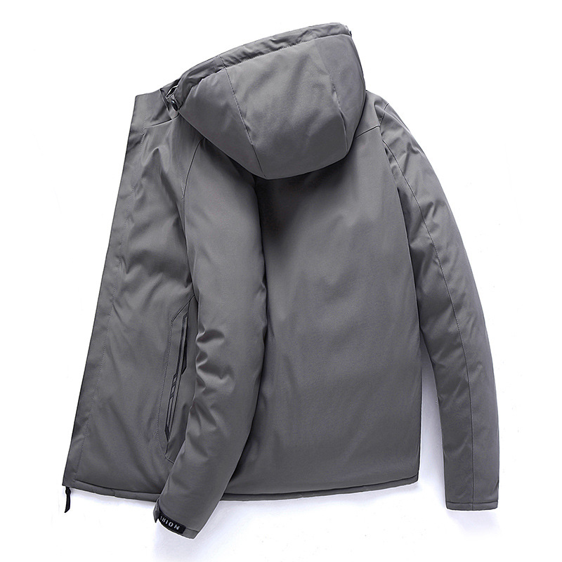 Abrigo de algodón acolchado para hombre nuevo abrigo de invierno desmontable sombrero suelto abrigo de algodón acolchado ropa de doble cara engrosada más tamaño