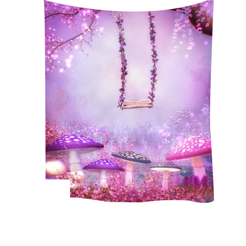 外贸时尚挂布ins背景墙装饰挂毯客厅卧室墙壁挂巾拍照背景挂画