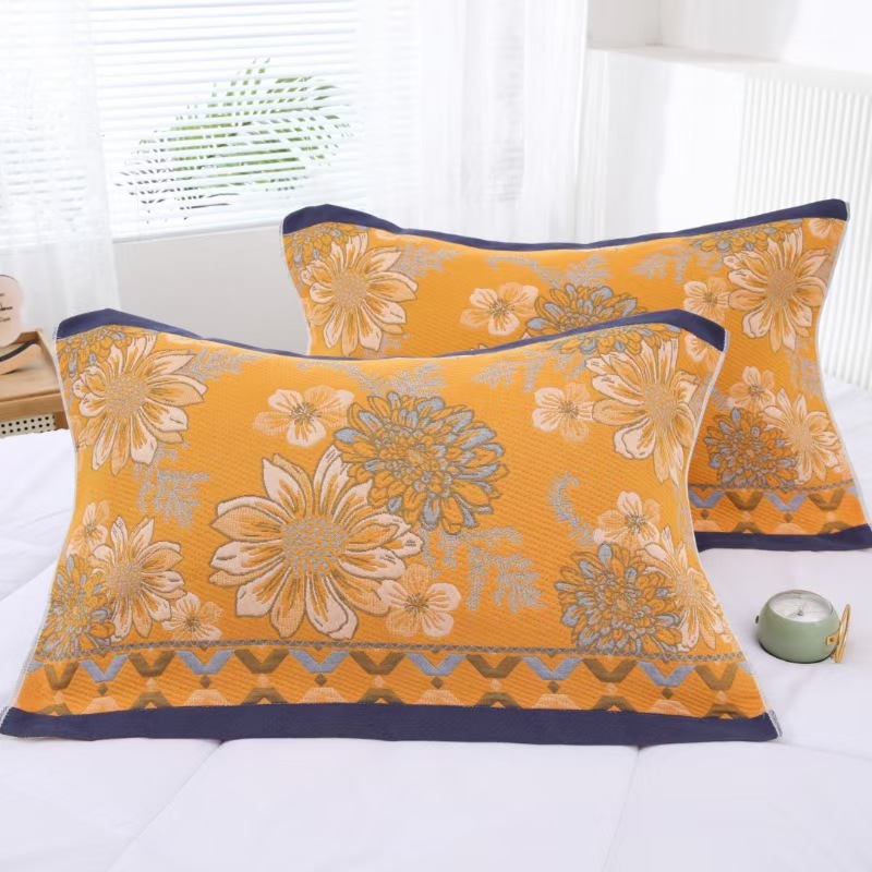 다이아몬드 꽃 노란색 베개 커버 전자상거래 모델