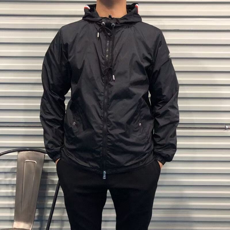 Cross-Border Authentic Men's Short Windbreaker with Hood, Waterproof Sports Jacket, Casual Men's Clothing Cross-Border Authentic Men's Short Windbreaker with Hood, Waterproof Sports Jacket, Casual Men's Clothing