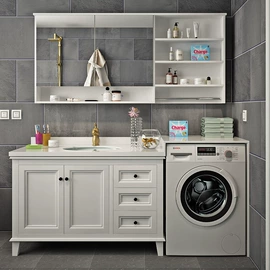 浴室柜镜柜;浴室柜;洗衣机组合柜