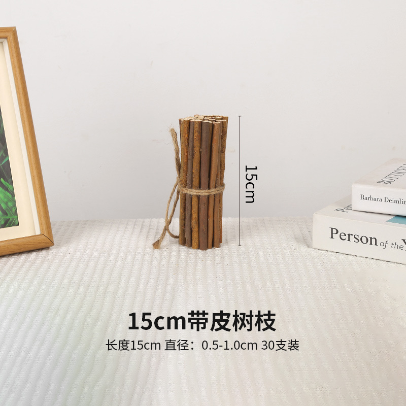 15cm có vỏ, 30 cành màu nguyên bản, khoảng 0,5-1cm dày