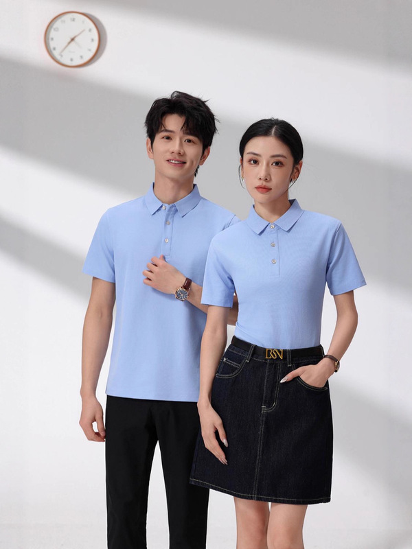 凉感无痕索罗娜抗菌高端工作服POLO衫印logo短袖翻领t恤工衣|undefined