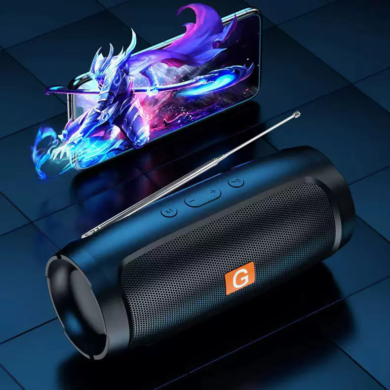 户外蓝牙音箱低音炮便携式插卡迷你小音响家用收音机桌面无线音响