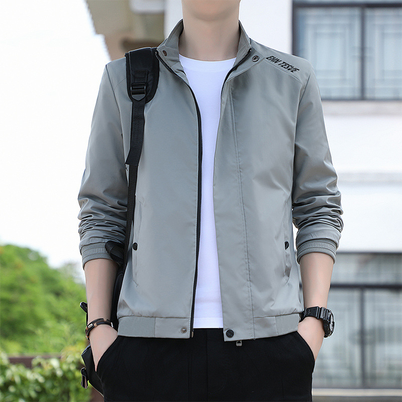Jacket Men's 2025 Men's Autumn New Men's Casual Collar Jacket Young Men's Thin Men's Jacket Trendy