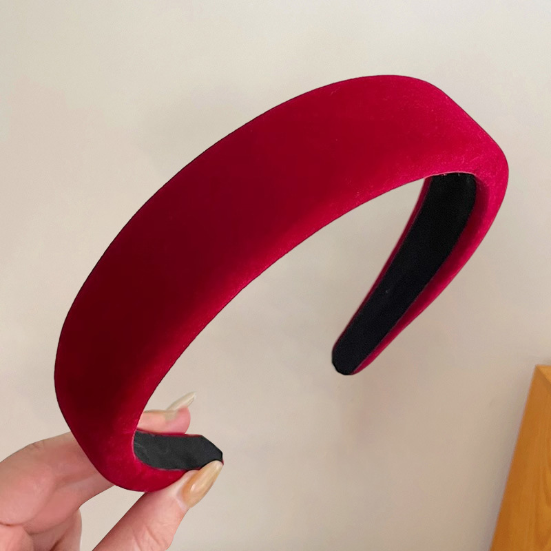 Diadema accesorios para el cabello de alto grado grutas de cabello rojo horquilla alta Cráneo accesorios superiores diadema Mori chica internet celebridad tocado Año Nuevo color