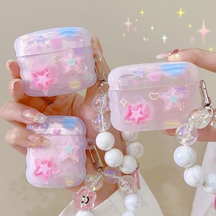 Three-dimensional star for airpods pro2 Apple Bluetooth wireless 123 generation headset cover small fresh cute