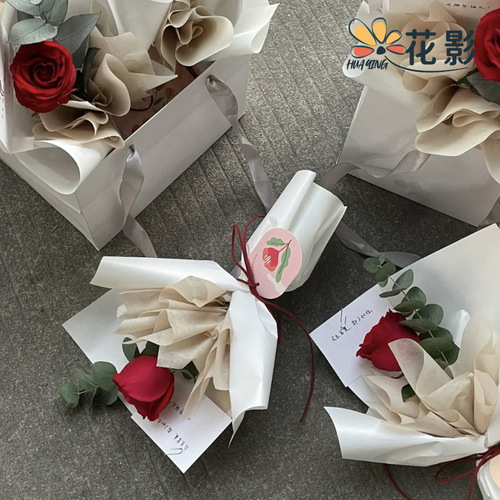 Flower shadow small bouquet lining paper waterproof milk cotton removable tissue paper flower wrapping paper flower shop supplies