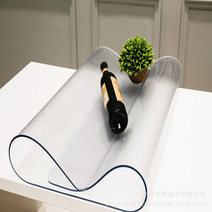 Wholesale Ultra-Transparent Soft Glass Full Roll Pvc Transparent Soft Board Frosted Crystal Board Insulated Table Mat Tablecloth Soft Glass