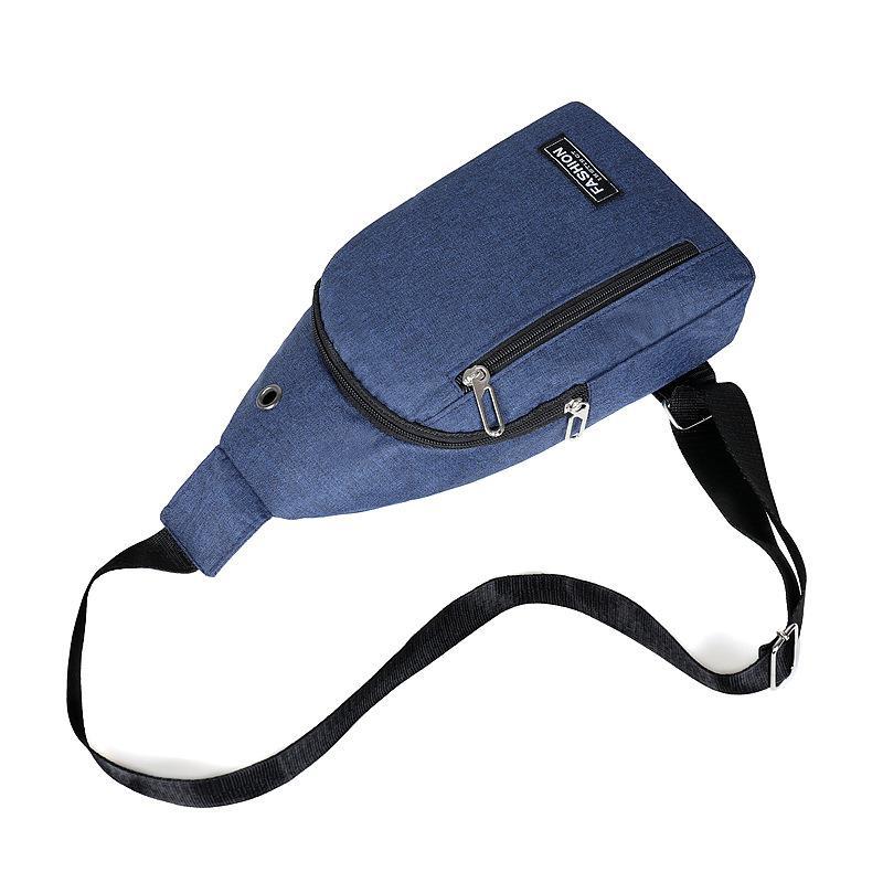 Nuevo bolso de pecho casual de los hombres transfronterizos estilo coreano impermeable Oxford tela deportes bolsa pequeña bolsa de hombro bolso bandolera mochila
