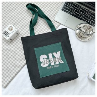 Wholesale of 2025 new casual and fashionable canvas bags, large-capacity single-shoulder bags for college students' shopping, and trendy tote bags undefined