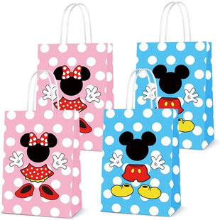6/48Pcs Mickey Minnie Mouse Birthday Party Decorations