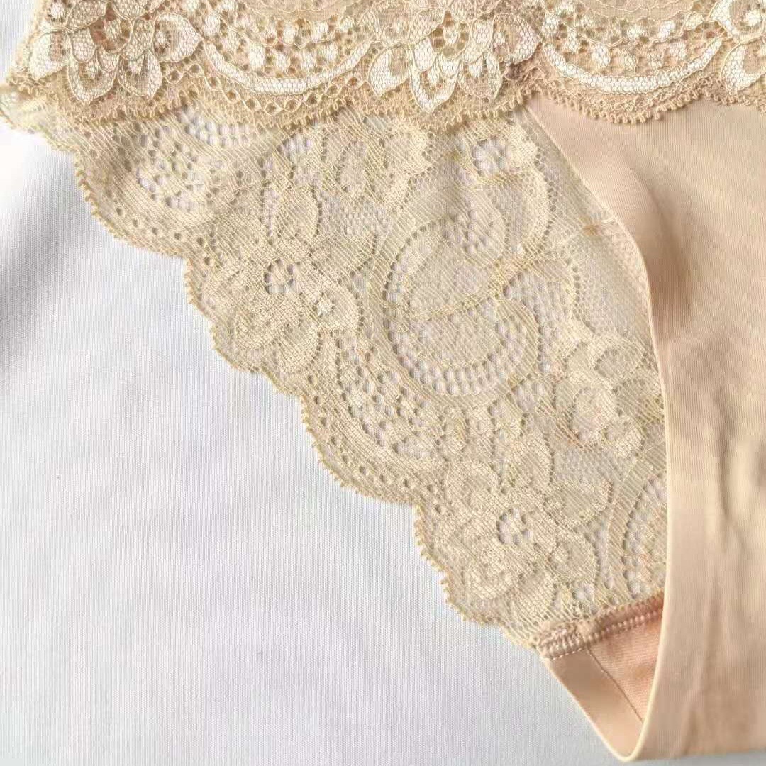 夏季镂空透气性感纯欲蕾丝内裤低腰三角裤女蕾丝少女内衣批发外贸