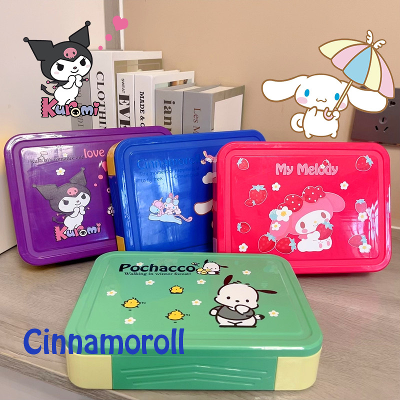 Cross-border explosions cartoon Sanrio lunch box students convenient multi-grid lunch box baby food material pp high-end tableware