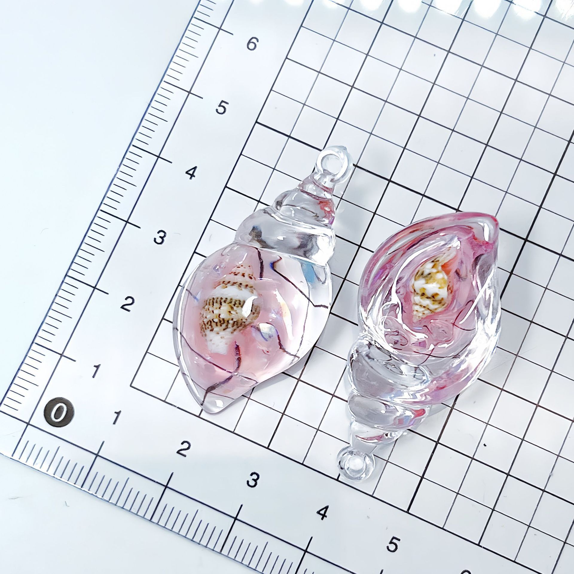 5g Weight Pendant Jewelry Making Type 30*50mm Jewelry Making Size DIY Jewelry Accessories Classification 1 Piece Quantity Resin Material Conch Pattern All Seasons Season Cute, Beach Style 1 Piece 30*50mm Resin Conch Pendant DIY Jewelry Accessories 10