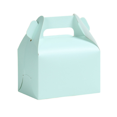 French dessert small cake box portable triangle square mousse pastry box cut cake baking packaging outer box