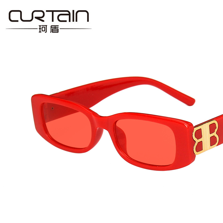 Pequeña caja ins Gafas de sol europeas y americanas 2021 Nuevas gafas de sol retro Disparos callejeros personalidad Internet celebridad gafas de sol moda