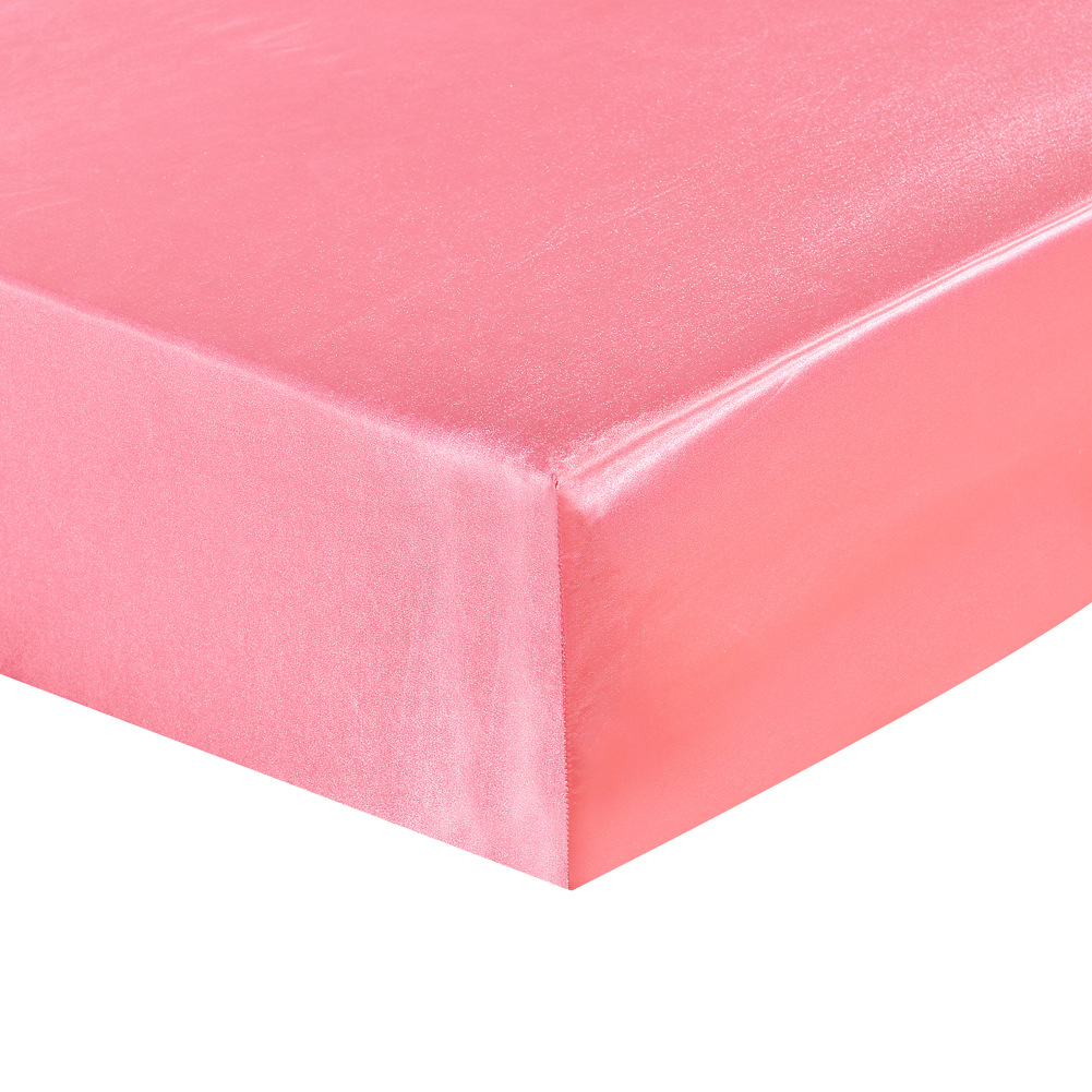 biancheria da letto commercio estero britannico americano medio oriente lenzuolo con angoli tinta unita in raso imitazione seta_voghion.com