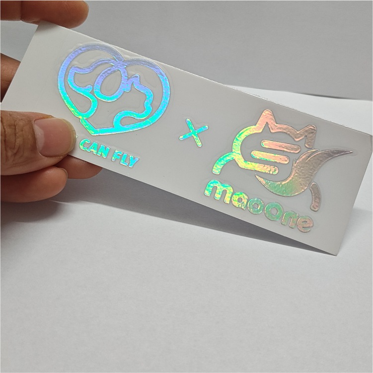 Crystal 3D estereoscopio en relieve impermeable autoadhesivo caja de regalo logotipo transparente UV transferencia pegatinas personalizadas