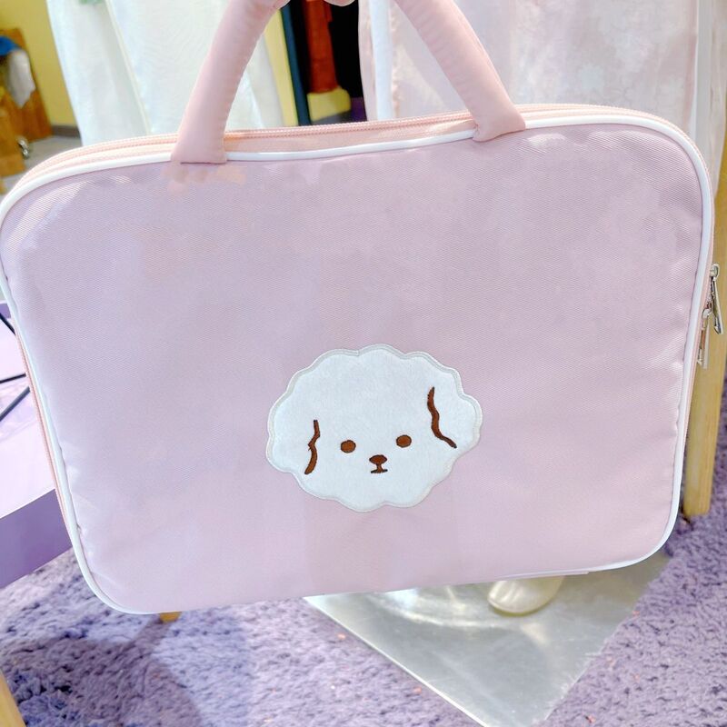 Laptop Bag Cherry Blossom Pink Lightweight Ins Style Satchel Storage 14inch 16inch Inner Bag Cover Cartoon Cute