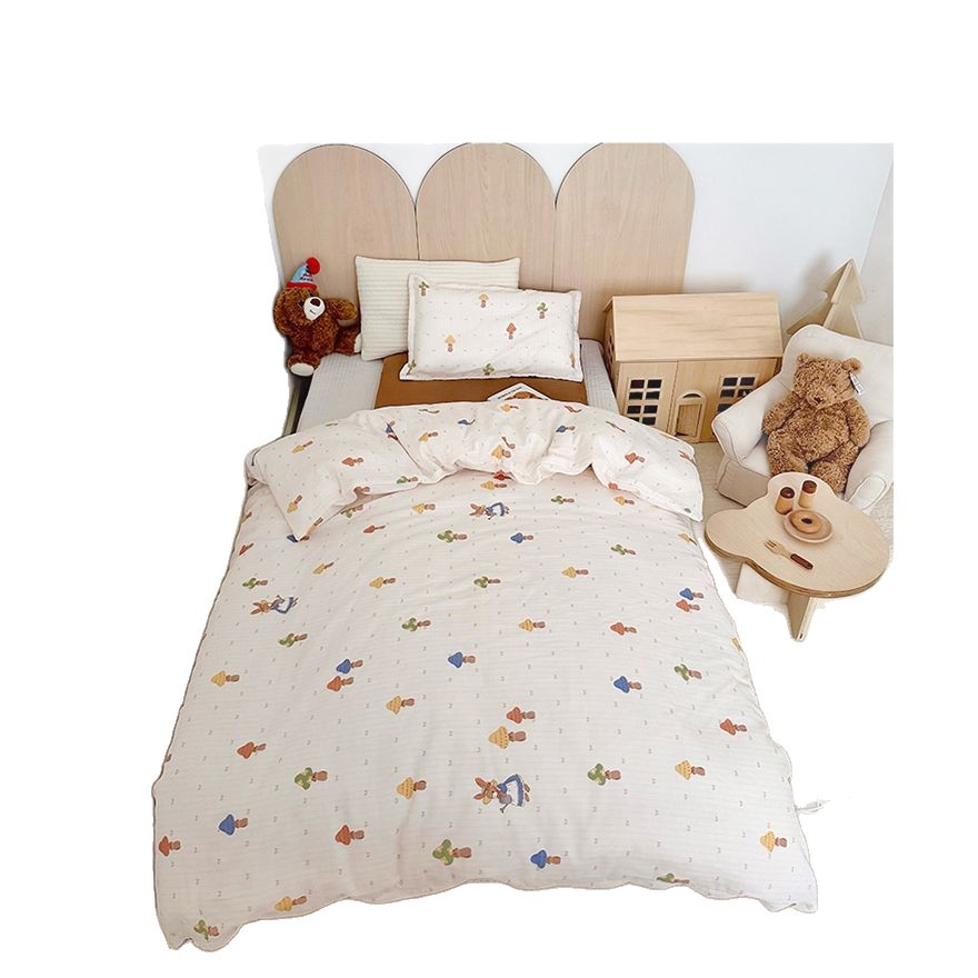 Kit de kindergarten de hilo de doble capa de algodón puro 100 para niños y bebés, agradable para la piel y transpirable 2025 nuevo estilo