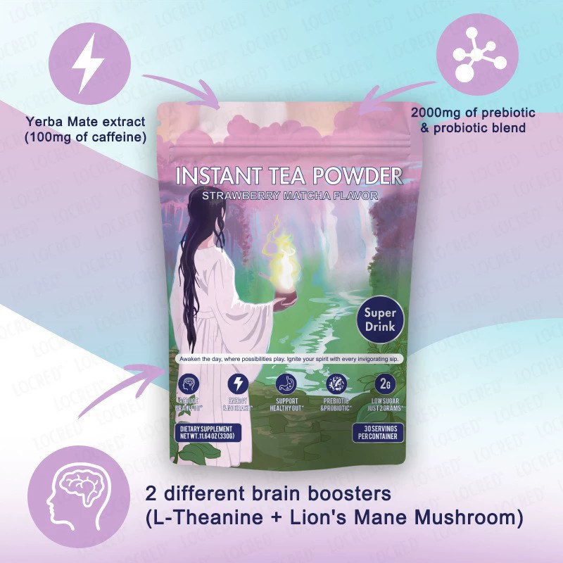 Бесплатная доставка, в наличии, TK Amazon, трансграничная торговля, растворимый чай 3-в-1, персик-манго, прямые продажи с фабрики, 330г