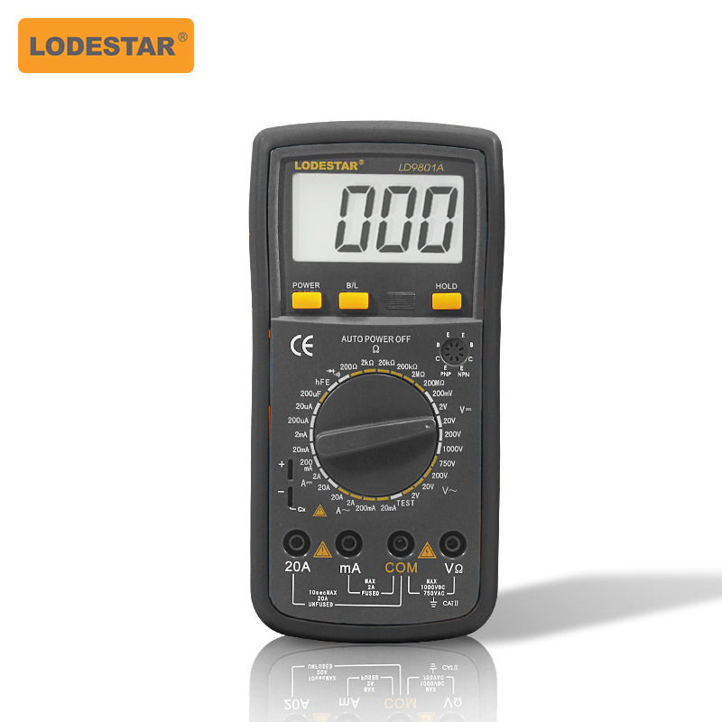 深圳乐达 LD9801A 手持式数字万用表 LODESTAR