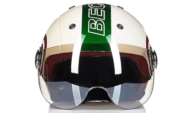 BEON Motorcycle Helmet Men Women Summer Sunscreen Electric Car Harley Half Helmet 3C Certified Safety Helmet Four Seasons