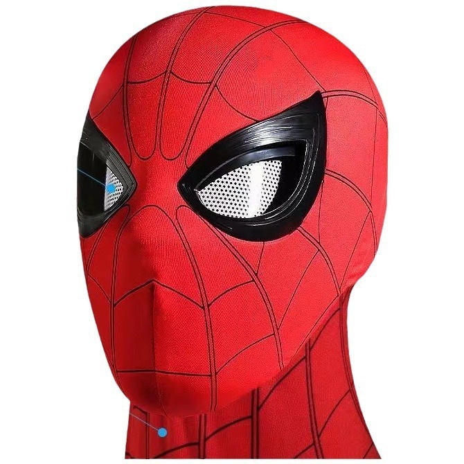 ハロウィン スパイダーマン ヘッドギア 可動目 ライトタッチ 大人用 子供用マスク ブティックおもちゃ ヒーローズ エクスプレス|undefined