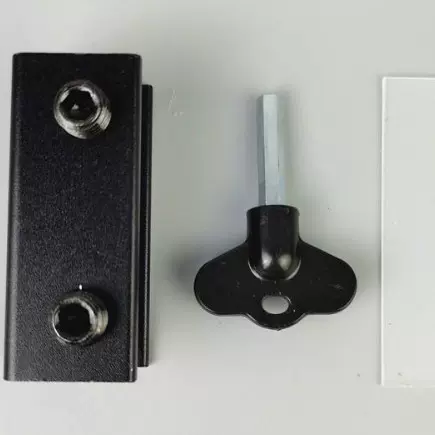 喷砂氧化黑色窗锁 窗户限位器 儿童安全锁