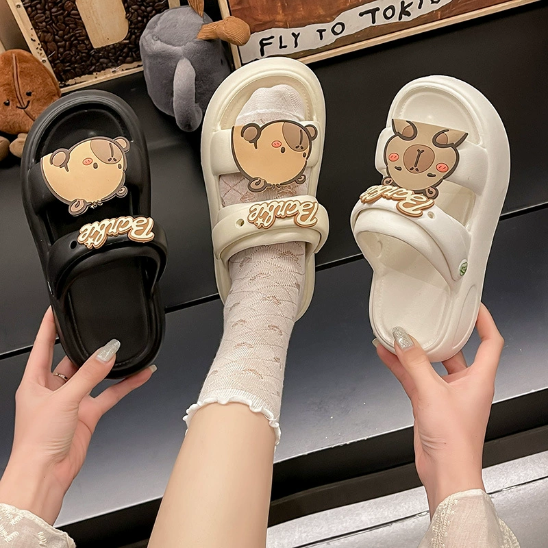 Любимые Kabbara Детские сандалии 2025 Летние новые носки Нескользящие толстые подошвы дикие двойные холодные тапочки для женщин