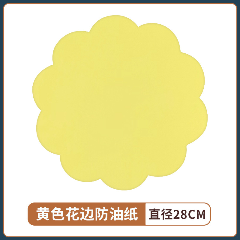 Almohadilla de impresión patrón de encaje de papel de aceite papel de hornear a prueba de aceite placa de papel absorbente de aceite papel de almohadilla papas fritas papel de envolver alimentos fritos