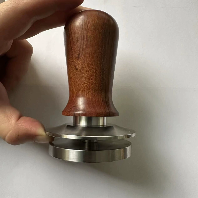 (Cross-border trading), coffee elastic handle stainless steel from natural wood, teaches balance