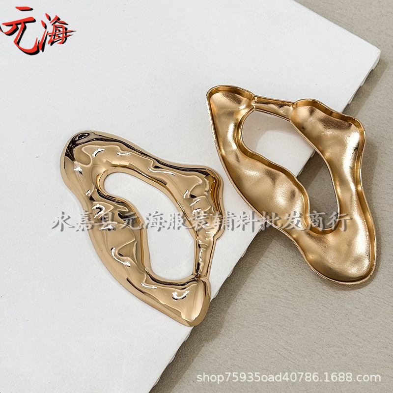 Nuevo botón de aleación de metal de pecho de moda ropa interior de baño botones de decoración de forma irregular accesorios de aleación