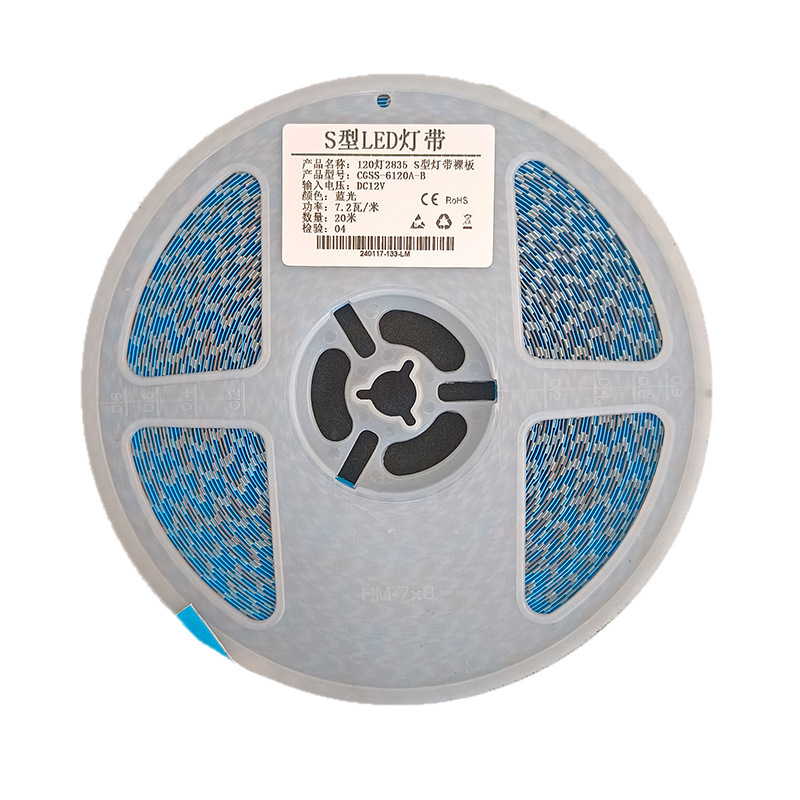 6mmS LED correa de lámpara flexible 12V por metro 120 lámpara 2835 lámpara desnuda no impermeable lámpara de neón dividida