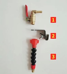 Cutting machine granite machine mist nozzle slot dust cover water filling device accessories complete set atomizing nozzle dust-free