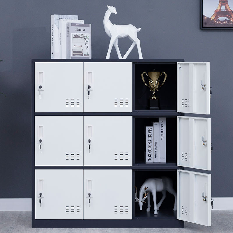 Student locker room metal employee locker cabinet kindergarten lockable storage cabinet gym dance classroom coat rack