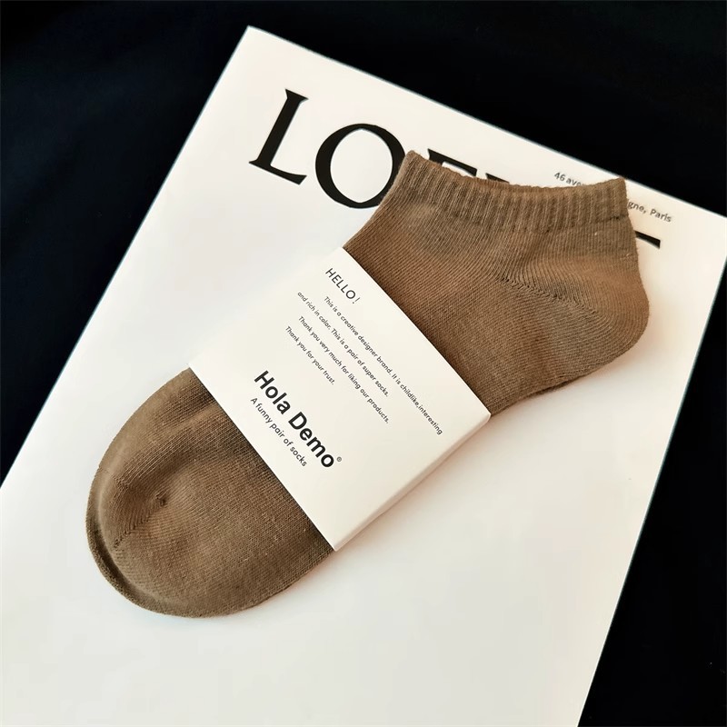 커피색 숏 부츠