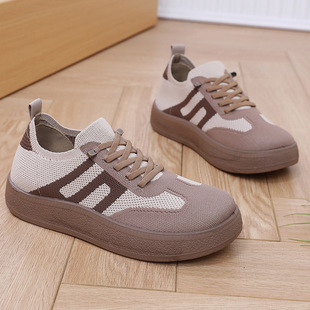 Shoes Women's Flat Casual Frosted Sneakers Spring and Autumn New Sports All-match Vintage Forrest Gump Shoes Single-layer Shoes Fashion Women's Shoes