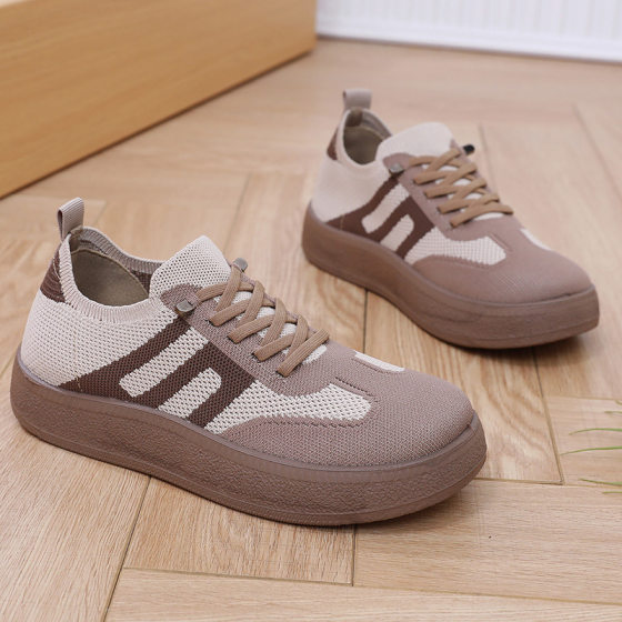 Shoes Women's Flat Casual Frosted Sneakers Spring and Autumn New Sports All-match Vintage Forrest Gump Shoes Single-layer Shoes Fashion Women's Shoes